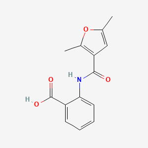 molecular formula C14H13NO4 B1347509 2-[(2,5-Dimethyl-furan-3-carbonyl)-amino]-benzoic acid CAS No. 357420-38-3
