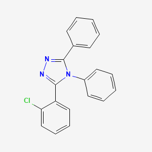 molecular formula C20H14ClN3 B1347515 3-(2-Chlorophenyl)-4,5-diphenyl-1,2,4-triazole 