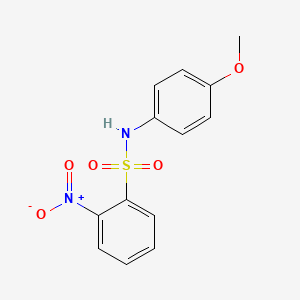 molecular formula C13H12N2O5S B1347522 N-(4-methoxyphenyl)-2-nitrobenzenesulfonamide CAS No. 63228-64-8