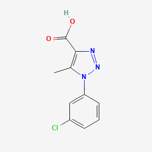1-(3-chlorophenyl)-5-methyl-1H-1,2,3-triazole-4-carboxylic acid