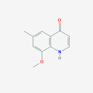 molecular formula C11H11NO2 B1347527 8-甲氧基-6-甲基喹啉-4-醇 CAS No. 496875-55-9