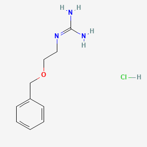 molecular formula C10H16ClN3O B13475376 N-[2-(benzyloxy)ethyl]guanidine hydrochloride 