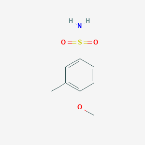 molecular formula C8H11NO3S B1347547 4-Methoxy-3-methylbenzenesulfonamide CAS No. 84910-99-6