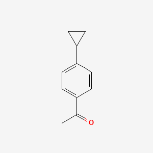 molecular formula C11H12O B1347569 1-(4-Cyclopropylphenyl)ethanone CAS No. 6921-45-5