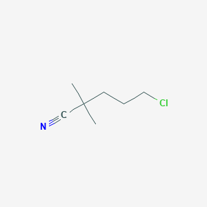 molecular formula C7H12ClN B1347572 5-Chloro-2,2-dimethylpentanenitrile CAS No. 4207-54-9