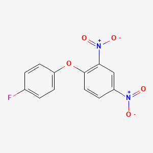 molecular formula C12H7FN2O5 B1347576 1-(4-Fluorophenoxy)-2,4-dinitrobenzene CAS No. 1033-02-9