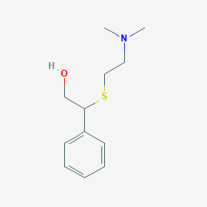 molecular formula C12H19NOS B1347587 Beta-(2-Dimethylaminoethylthio)-Phenethyl Alcohol CAS No. 88889-92-3
