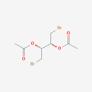 molecular formula C8H12Br2O4 B134759 (2R,3R)-1,4-Dibromo-2,3-diacetoxybutane CAS No. 128730-80-3