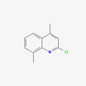 molecular formula C11H10ClN B1347593 2-Chloro-4,8-dimethylquinoline CAS No. 3913-17-5