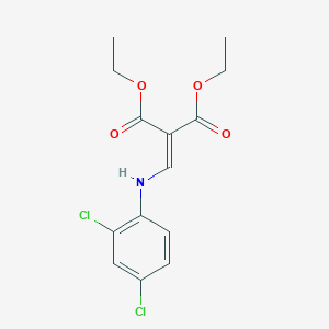 molecular formula C14H15Cl2NO4 B1347594 Diethyl{[(2,4-dichlorophenyl)amino]methylene}malonate CAS No. 19056-81-6
