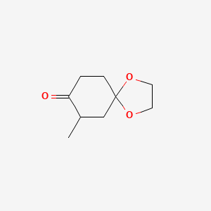 molecular formula C9H14O3 B1347601 7-Methyl-1,4-dioxaspiro[4.5]decan-8-one CAS No. 702-69-2