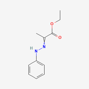 molecular formula C11H14N2O2 B1347612 Ethyl (2Z)-2-(phenylhydrazono)propanoate CAS No. 13732-33-7