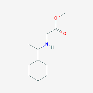 molecular formula C11H21NO2 B13476180 Methyl (1-cyclohexylethyl)glycinate 