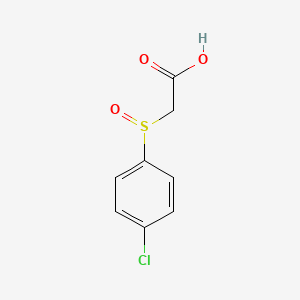molecular formula C8H7ClO3S B1347621 4-Chlorophenylsulfinylacetic acid CAS No. 3996-47-2