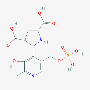 5-[3-Hydroxy-2-methyl-5-(phosphonooxymethyl)pyridin-4-yl]pyrrolidine-2,4-dicarboxylic acid