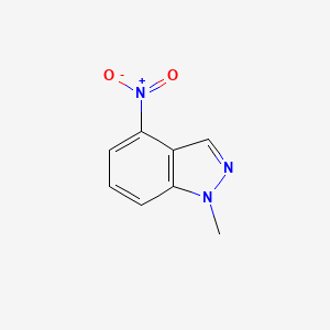 molecular formula C8H7N3O2 B1347639 1-甲基-4-硝基-1H-吲唑 CAS No. 26120-43-4