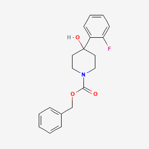 molecular formula C19H20FNO3 B13476390 Benzyl 4-(2-fluorophenyl)-4-hydroxypiperidine-1-carboxylate 