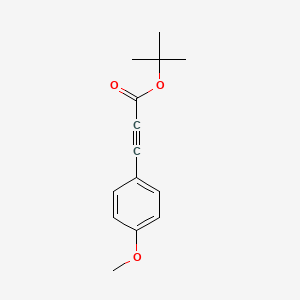 molecular formula C14H16O3 B13476513 Tert-butyl 3-(4-methoxyphenyl)prop-2-ynoate 