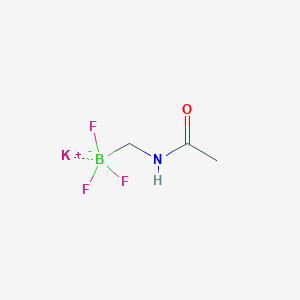 molecular formula C3H6BF3KNO B13476635 Potassium acetamidomethyltrifluoroborate 