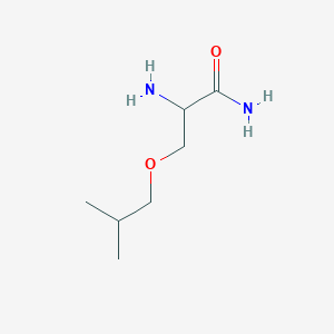 molecular formula C7H16N2O2 B13476845 2-Amino-3-isobutoxypropanamide 