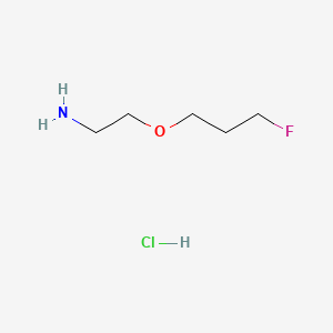 molecular formula C5H13ClFNO B13477000 2-(3-Fluoropropoxy)ethan-1-amine hydrochloride 