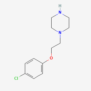 molecular formula C12H17ClN2O B1347717 1-[2-(4-Chlorophenoxy)ethyl]piperazine CAS No. 65390-59-2