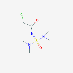 molecular formula C6H14ClN3O2S B13477281 N-[bis(dimethylamino)(oxo)-lambda6-sulfanylidene]-2-chloroacetamide 