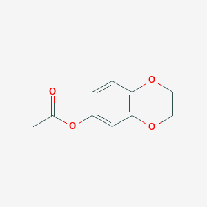 B134774 2,3-Dihydro-1,4-benzodioxin-6-yl acetate CAS No. 7159-14-0