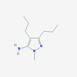molecular formula C10H19N3 B13477621 1-Methyl-3,4-dipropyl-1h-pyrazol-5-amine 