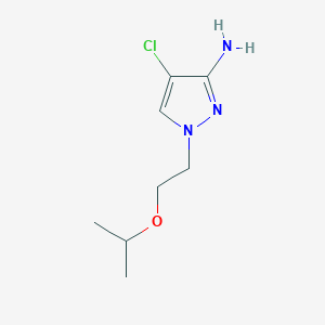 molecular formula C8H14ClN3O B13477633 4-Chloro-1-(2-isopropoxyethyl)-1h-pyrazol-3-amine 