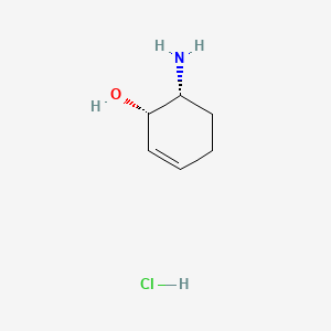 molecular formula C6H12ClNO B13477669 (1S,6R)-6-Aminocyclohex-2-en-1-ol hydrochloride 