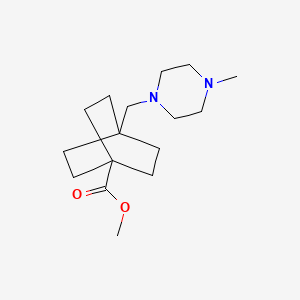 molecular formula C16H28N2O2 B13477686 Methyl 4-[(4-methylpiperazin-1-yl)methyl]bicyclo[2.2.2]octane-1-carboxylate 