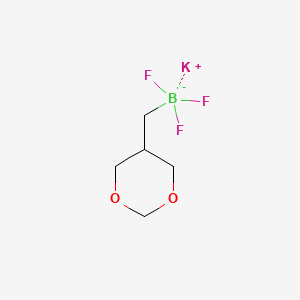 molecular formula C5H9BF3KO2 B13477764 Potassium ((1,3-dioxan-5-yl)methyl)trifluoroborate 