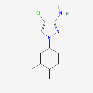molecular formula C11H18ClN3 B13477846 4-Chloro-1-(3,4-dimethylcyclohexyl)-1h-pyrazol-3-amine 