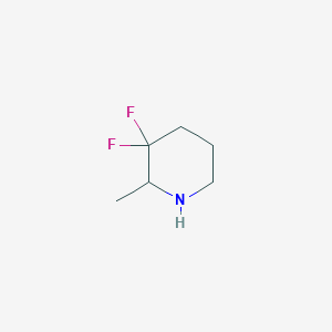 molecular formula C6H11F2N B13477867 3,3-Difluoro-2-methylpiperidine 