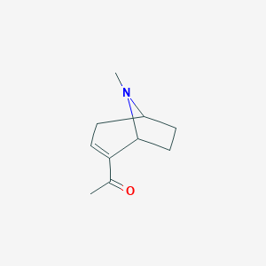 molecular formula C10H15NO B134780 Ferruginine CAS No. 137331-57-8