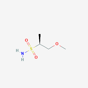 molecular formula C4H11NO3S B13478321 (2S)-1-methoxypropane-2-sulfonamide 