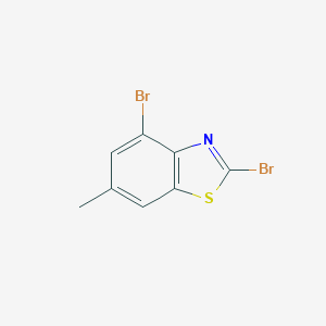 molecular formula C8H5Br2NS B134785 2,4-Dibromo-6-methylbenzothiazole CAS No. 155596-87-5