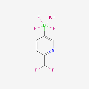 molecular formula C6H4BF5KN B13478625 Potassium (6-(difluoromethyl)pyridin-3-yl)trifluoroborate 