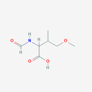 molecular formula C7H13NO4 B13478729 2-Formamido-4-methoxy-3-methylbutanoic acid 