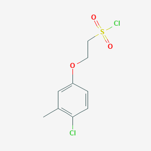 molecular formula C9H10Cl2O3S B13478735 2-(4-Chloro-3-methylphenoxy)ethane-1-sulfonyl chloride 