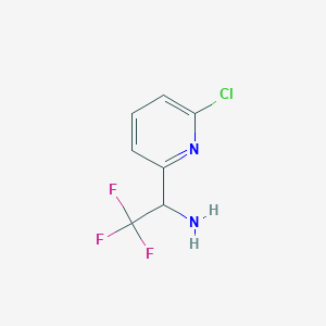 molecular formula C7H6ClF3N2 B13479074 1-(6-Chloropyridin-2-YL)-2,2,2-trifluoroethanamine CAS No. 1060811-93-9