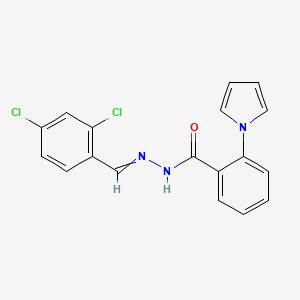 molecular formula C18H13Cl2N3O B1347916 N'-[(Z)-(2,4-dichlorophenyl)methylidene]-2-(1H-pyrrol-1-yl)benzenecarbohydrazide 