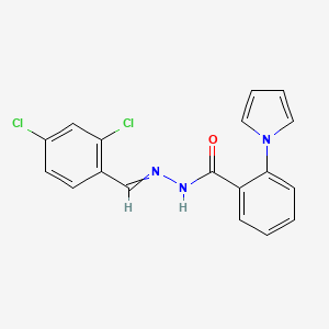 N'-[(Z)-(2,4-dichlorophenyl)methylidene]-2-(1H-pyrrol-1-yl)benzenecarbohydrazide