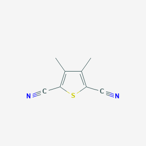 molecular formula C8H6N2S B134792 3,4-Dimethylthiophene-2,5-dicarbonitrile CAS No. 155632-41-0
