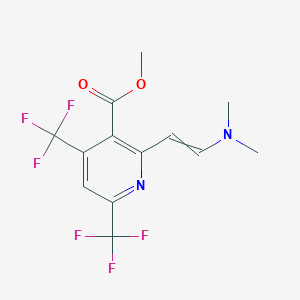 methyl 2-[(E)-2-(dimethylamino)ethenyl]-4,6-bis(trifluoromethyl)nicotinate