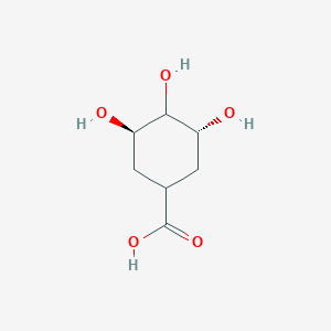 molecular formula C7H12O5 B13479314 (1S,3R,4S,5R)-3,4,5-trihydroxycyclohexane-1-carboxylic acid 