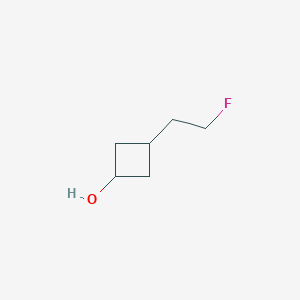 molecular formula C6H11FO B13479507 3-(2-Fluoroethyl)cyclobutan-1-ol 
