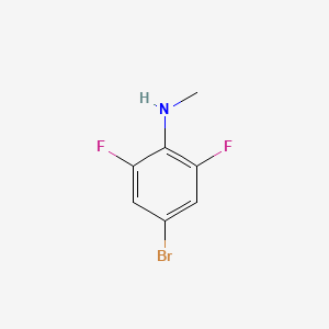 molecular formula C7H6BrF2N B13479516 4-Bromo-2,6-difluoro-n-methylaniline 