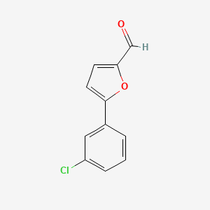 molecular formula C11H7ClO2 B1347962 5-(3-Chlorophenyl)-2-furaldehyde CAS No. 22078-59-7